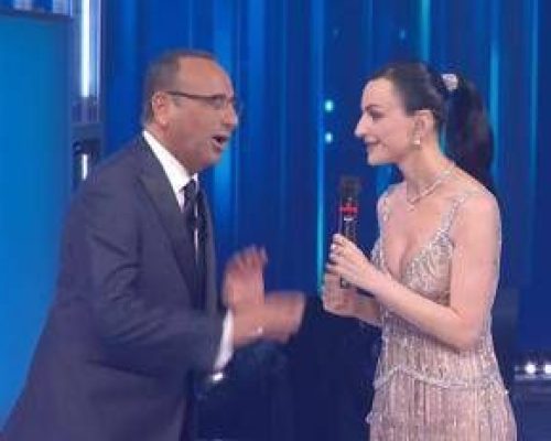 Arisa offre tranquillanti a Carlo Conti… ma è FantaSanremo