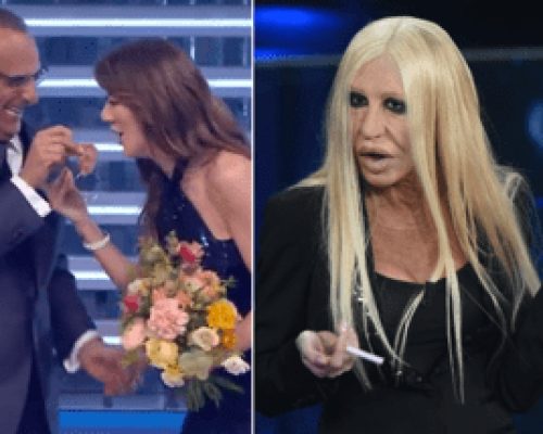 Sanremo 2026, Conti restituisce (dopo 10 anni) l’orecchio finto a Virginia Raffaele